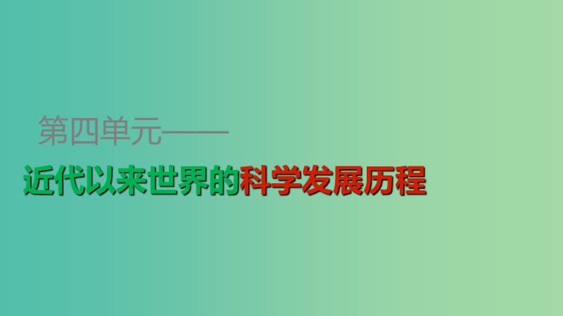 高中历史 第四单元 第11课 物理学的重大进展课件 新人教版必修3.ppt_第1页