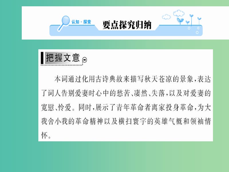 高中语文 第二单元 挚情的呼唤 贺新郎课件 新人教版选修《中国现代诗歌散文欣赏》.ppt_第2页