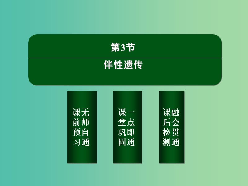 高中生物 2-3 伴性遗传课件 新人教版必修2.ppt_第2页