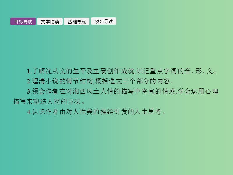 高中语文 1.3 边城课件 新人教版必修5.ppt_第2页