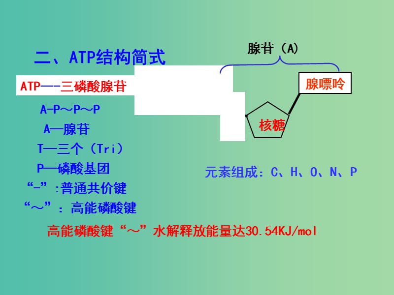 高中生物 专题5.2 细胞的能量“通货”-ATP课件 新人教版必修1.ppt_第3页