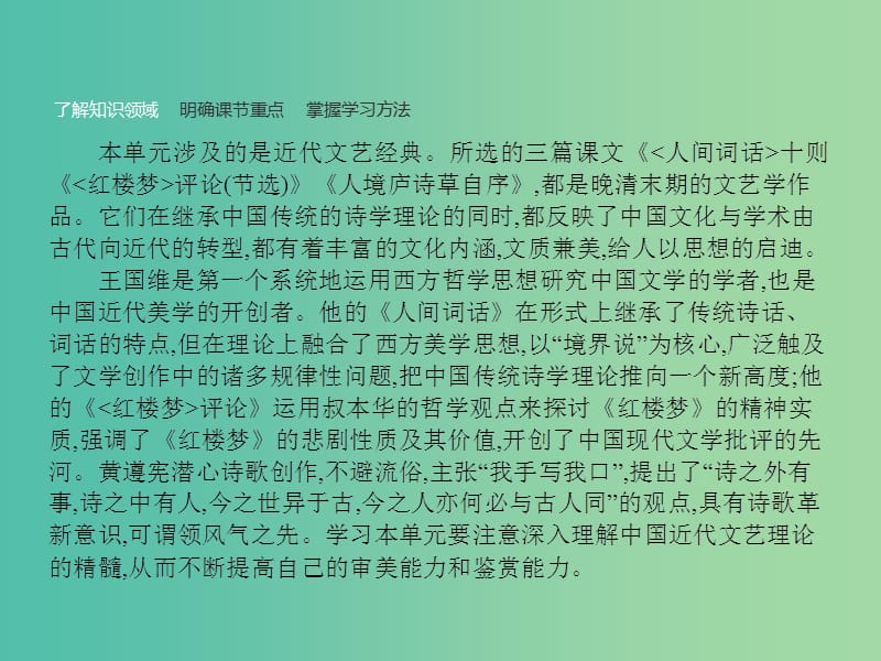 高中语文 10.1《人间词话》十则 课件 新人教版选修《中国文化经典研读》.ppt_第2页