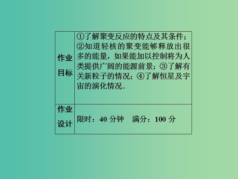 高中物理 第19章 原子核 18 核聚变 粒子与宇宙习题课件 新人教版选修3-5.ppt_第3页