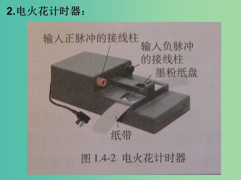 高中物理 1.4《实验：用打点计时器测速度》课件 新人教版必修1.ppt_第3页