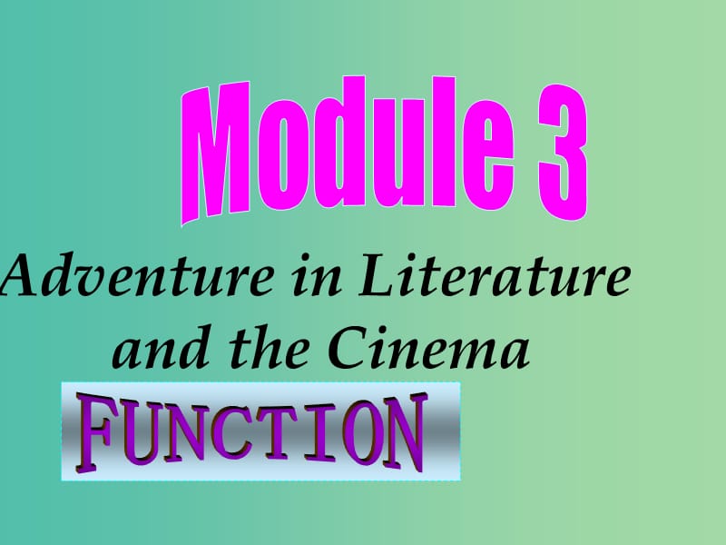 高中英语 Module3 function课件 外研版必修5.ppt_第1页