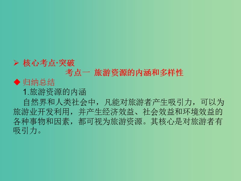 高考地理一轮总复习 旅游地理 3.2旅游资源课件.ppt_第2页