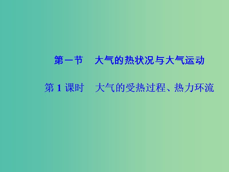 高中地理 第二章 第一节 大气的受热过程、热力环流（第1课时）课件 中图版必修1.ppt_第2页