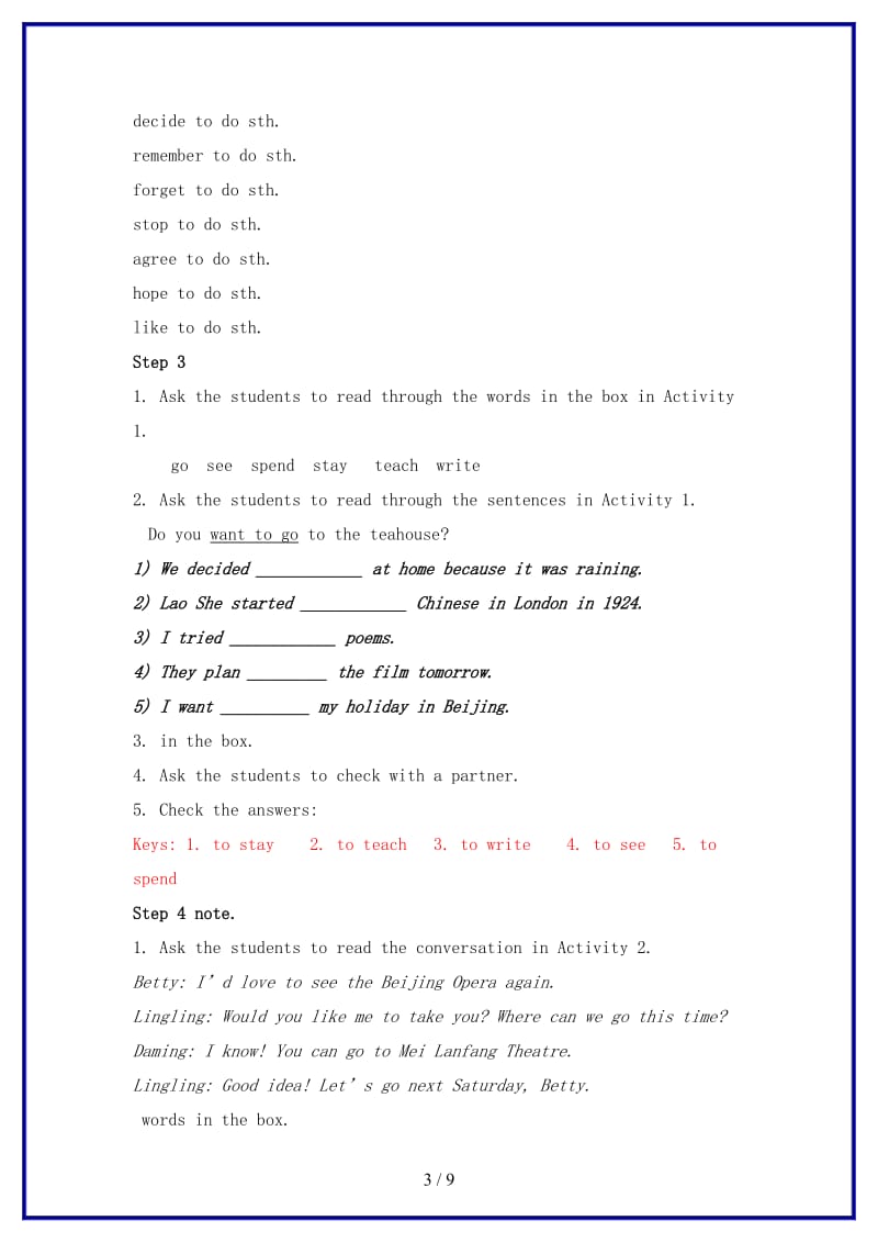 八年级英语上册Module5LaoSheTeahouseUnit3Languageinuse教案外研版.doc_第3页