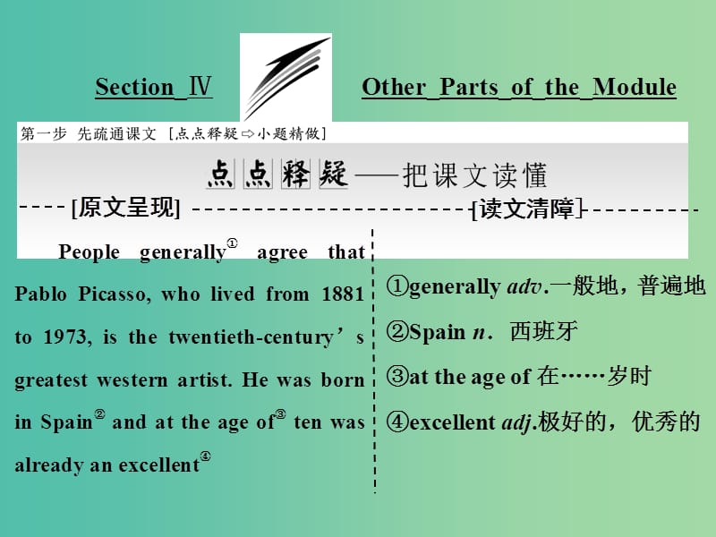 高中英语Module4FineArtsWesternChineseandPopArtsSectionⅣOtherPartsoftheModule课件外研版.ppt_第1页