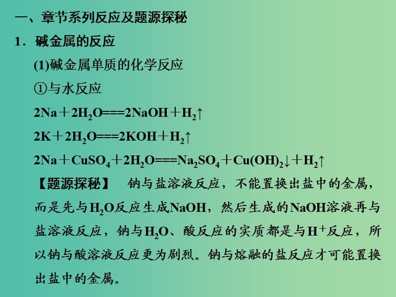 高考化学二轮自查 专题3 第2讲 重点反应排查课件.ppt_第2页