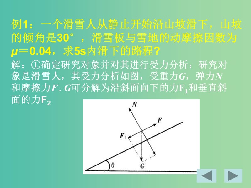 高中物理 4.6用牛顿定律解决问题（一）课件 新人教版必修1.ppt_第3页