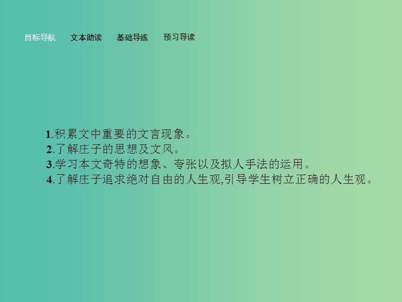 高中语文 4.1 逍遥游（节选）课件 苏教版必修5.ppt_第3页