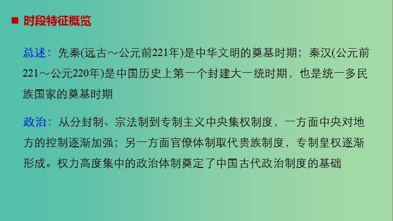 高考历史大二轮总复习与增分策略 板块一 中国古代史 第1讲 先秦、秦汉时期——中国古代文明的形成与初步发展课件.ppt_第3页