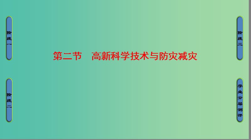 高中地理第4章防灾与减灾第2节高新科学技术与防灾减灾课件湘教版.ppt_第1页