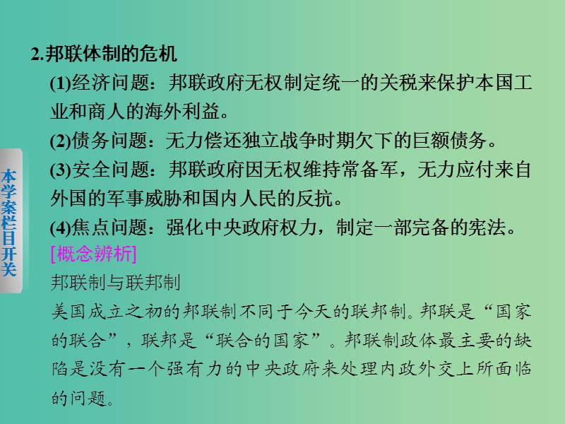 高中历史 专题七 2 美国1787年宪法课件 人民版必修1.ppt_第3页