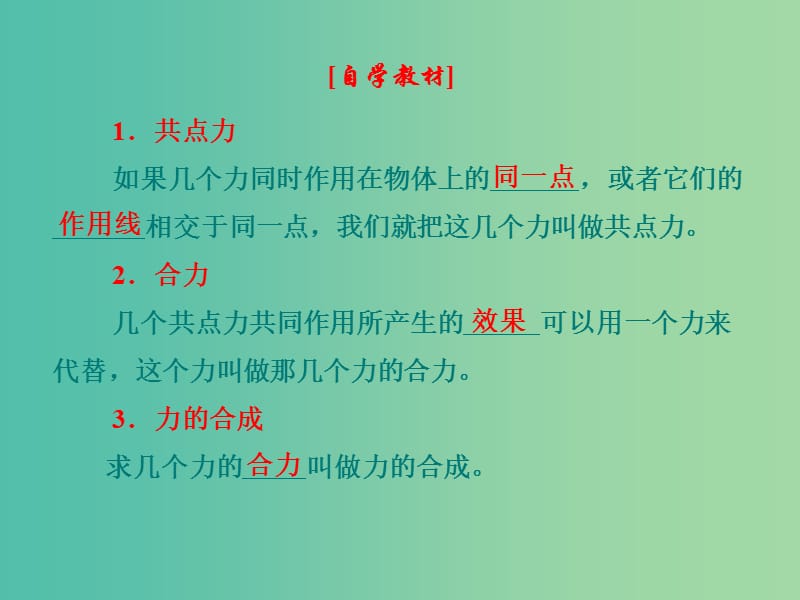 高中物理 5.1 力的合成课件3 鲁科版必修1.ppt_第2页