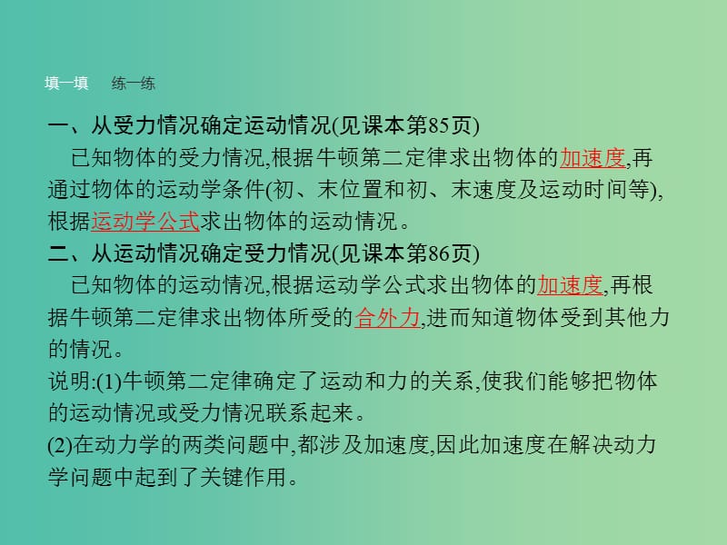 高中物理 第4章 牛顿运动定律 6 用牛顿运动定律解决问题（一）课件 新人教版必修1.ppt_第3页