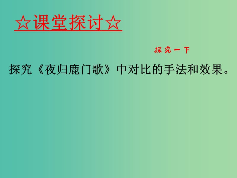 高中语文 专题04《夜归鹿门歌》《积雨辋川庄作》课件（提升版）新人教版选修《中国古代诗歌散文欣赏》.ppt_第3页