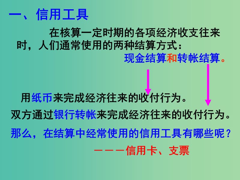 高中政治 第一课第二框信用工具和外汇课件 新人教版必修1 .ppt_第2页