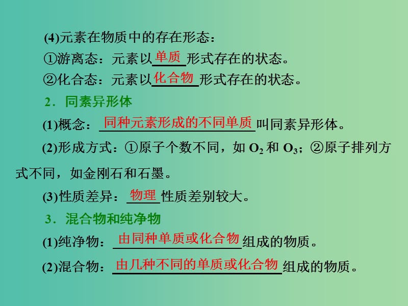 高考化学一轮复习 模块二 第四章 第一节 物质的分类课件.ppt_第3页