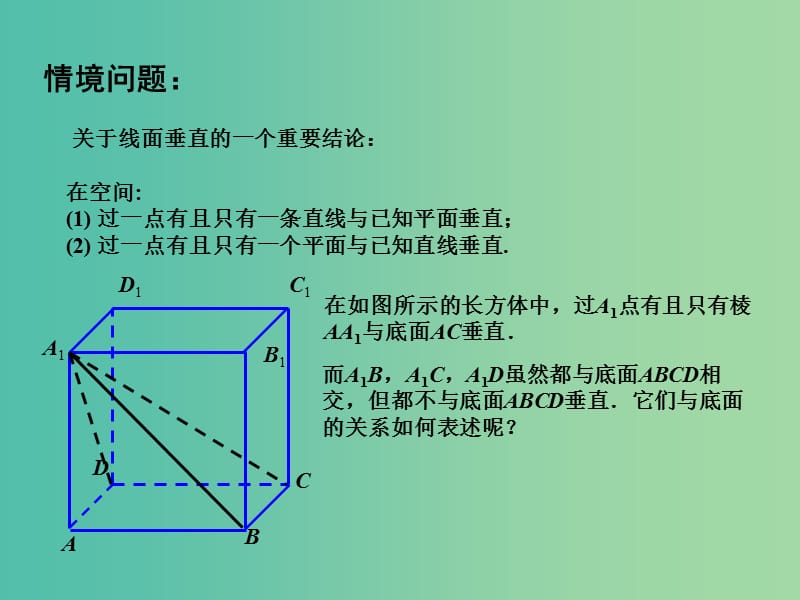 高中数学 1.2.3直线与平面的位置关系（3）课件 苏教版必修2.ppt_第3页