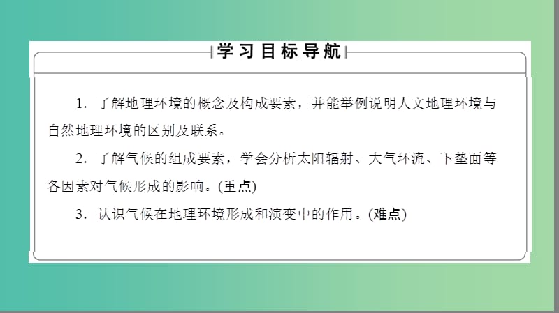 高中地理第三章地理环境的整体性和区域差异第1节候气其在地理环境及中的作用课件中图版.ppt_第2页