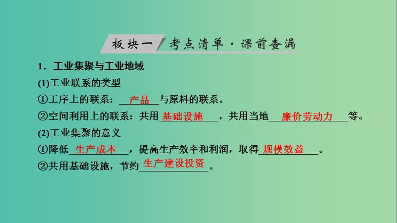 高考地理大一轮复习第十章工业地域的形成与发展第28讲工业地域的形成和工业区优盐件.ppt_第3页