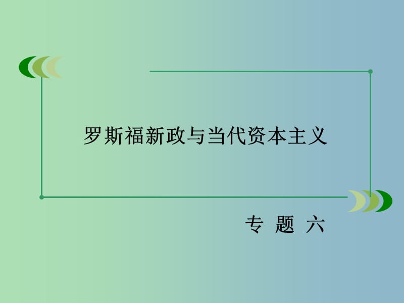 高中历史 专题六 第3课 当代资本主义的新变化课件 人民版必修2.ppt_第2页