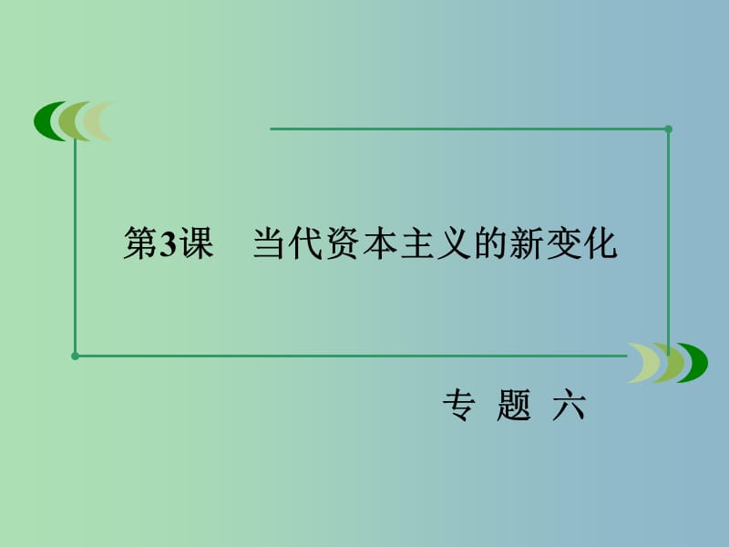 高中历史 专题六 第3课 当代资本主义的新变化课件 人民版必修2.ppt_第3页