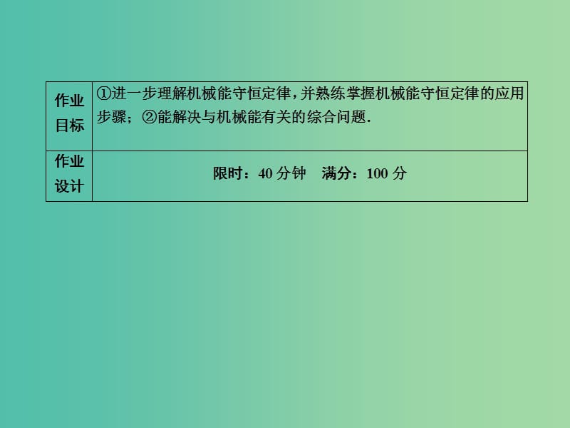 高中物理 第7章 机械能守恒定律《机械能守恒定律的应用》课件 新人教版必修2.ppt_第3页