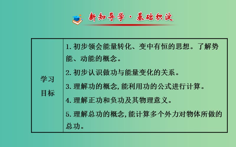 高中物理 7.1-7.2追寻守恒量-能量 功（探究导学课型）课件 新人教版必修2.ppt_第2页