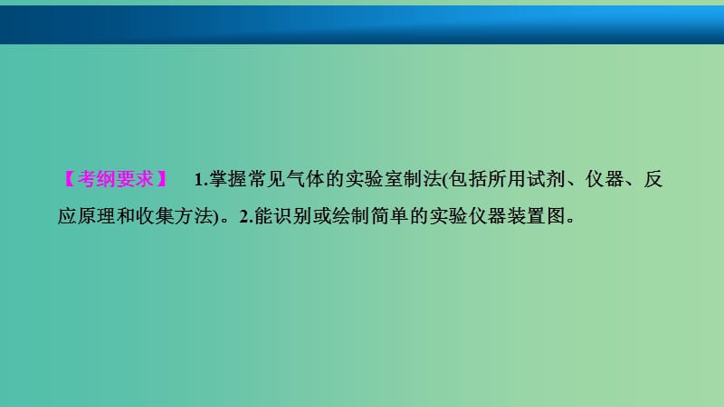 高考化学大一轮复习第十章化学实验基础第37讲物质的制备考点探究课件.ppt_第2页