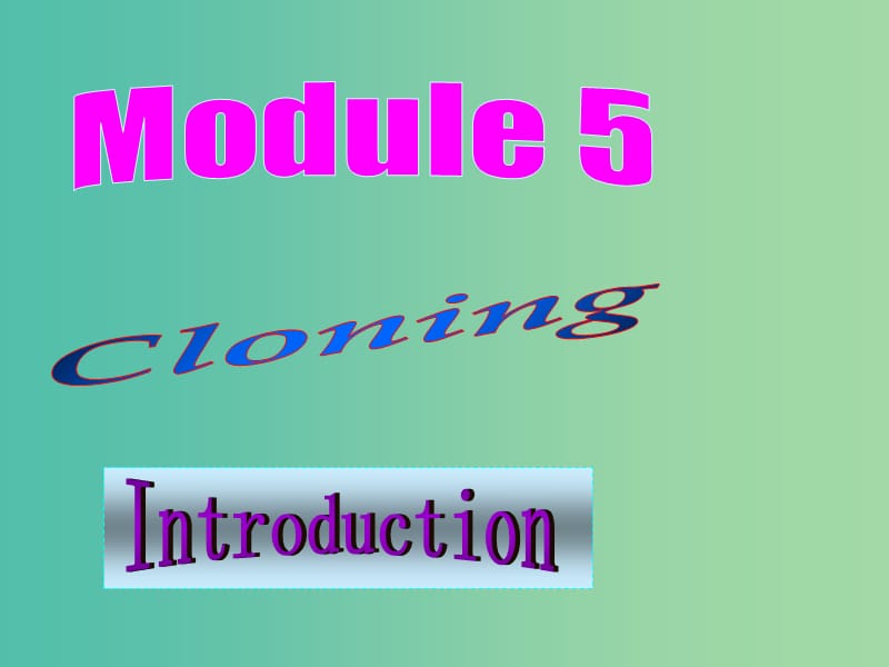 高中英语 Module5 Intrduction课件 外研版选修6.ppt_第1页