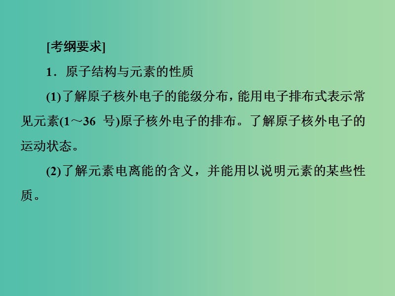 高考化学二轮复习 第一部分 专题六 物质结构与性质课件.ppt_第3页