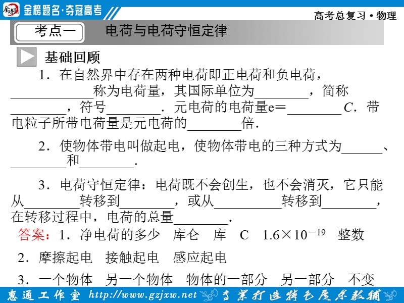 2012《金榜夺冠》物理一轮第七章第一单元第1课时.ppt_第3页