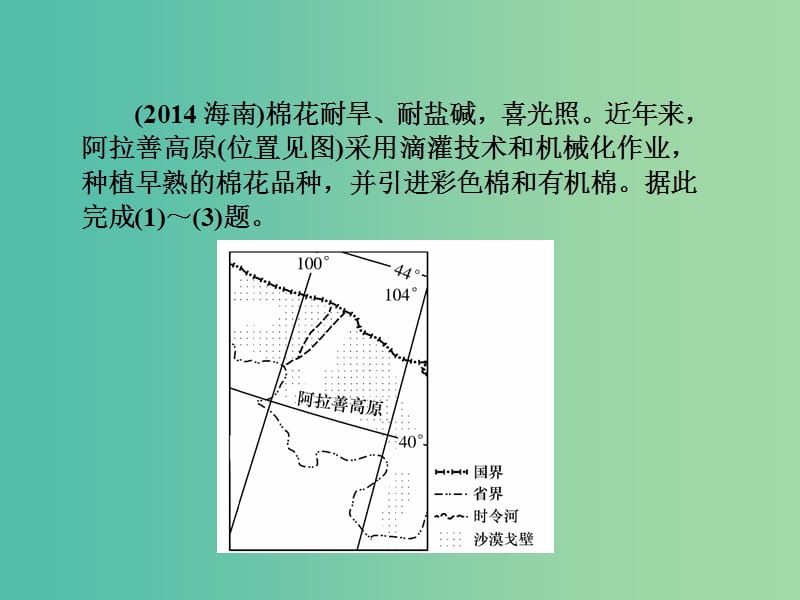 高考地理第一轮总复习 第七单元 第一讲 农业区位因素、主要农业地域类型的特点课件.ppt_第2页