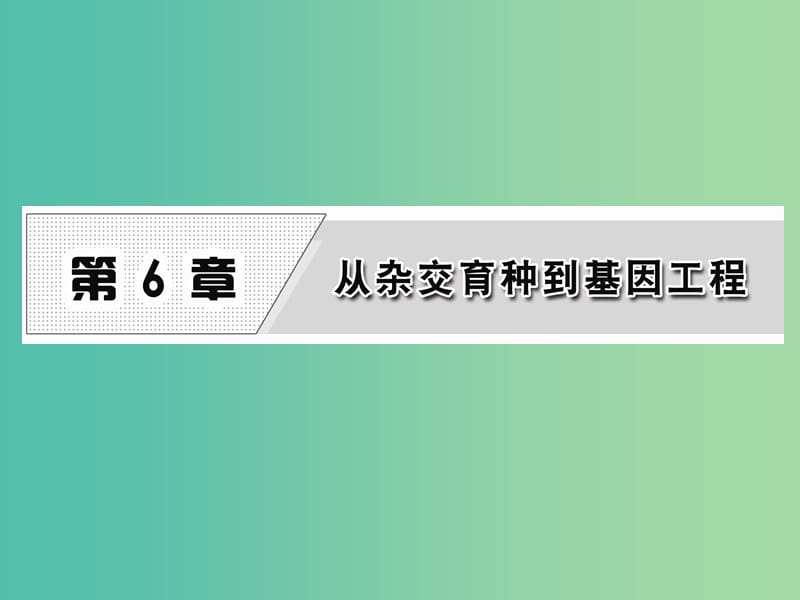 高中生物第6章从杂交育种到基因工程第1节杂交育种与诱变育种课件新人教版.ppt_第1页