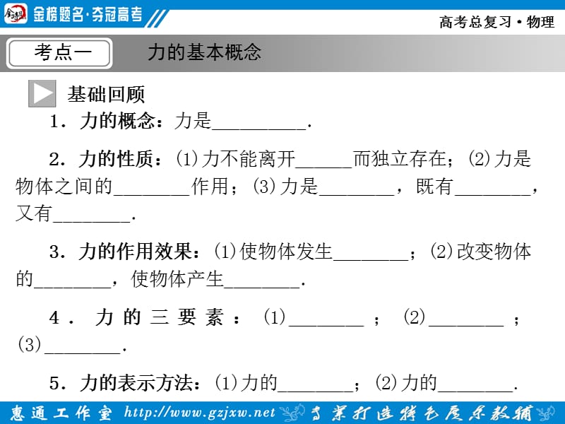 2012《金榜夺冠》物理一轮第二章第一单元第1课时.ppt_第3页