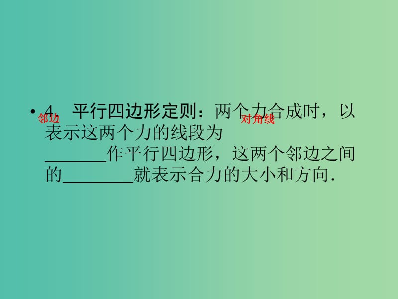 高中物理 第2单元　力的合成与分解课件 新人教版必修1.ppt_第2页