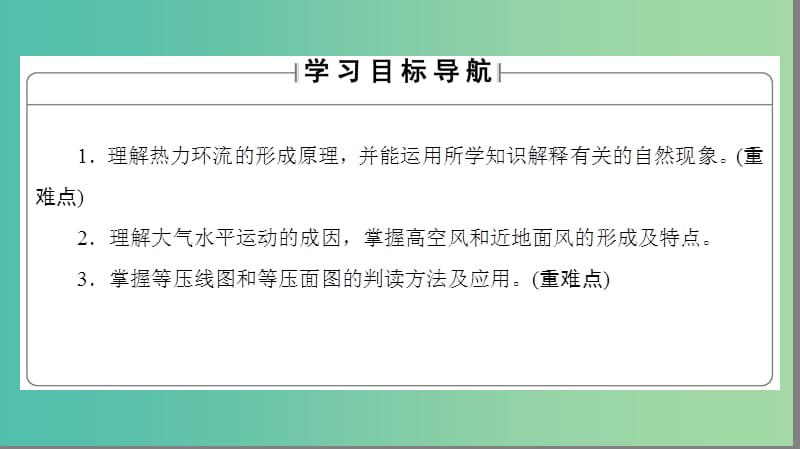 高中地理第2单元从地球圈层看地理环境第2节大气圈与天气气候第2课时大气的运动课件鲁教版.ppt_第2页