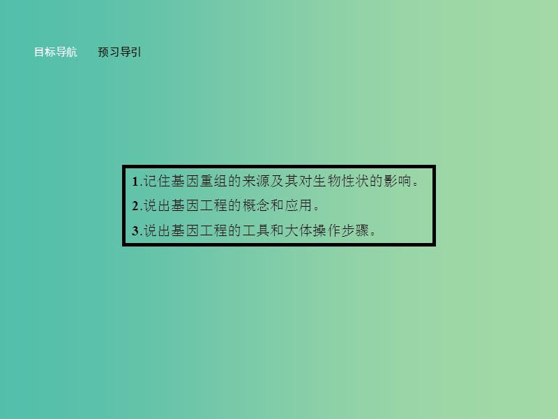 高中生物 4.4.2 基因重组和基因工程及其应用课件 苏教版必修2.ppt_第2页