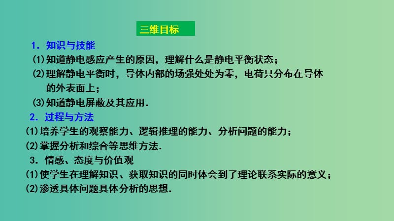 高中物理 第一章 静电场 第七节 静电感应现象的应用课件1 新人教版选修3-1.ppt_第2页