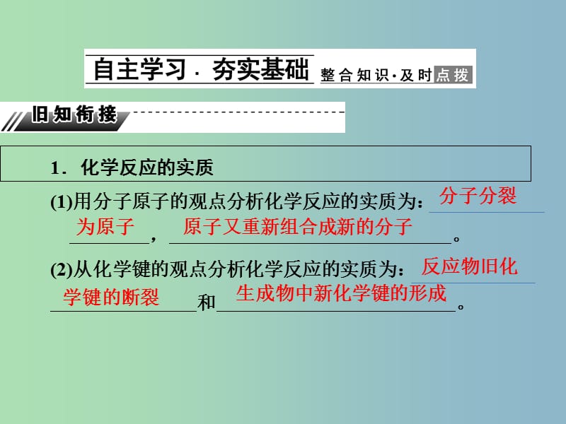 高中化学第二章化学反应与能量2.1化学能与热能课件新人教版.ppt_第2页