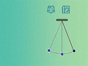 高中物理 11.4 單擺課件 新人教版選修3-4.ppt