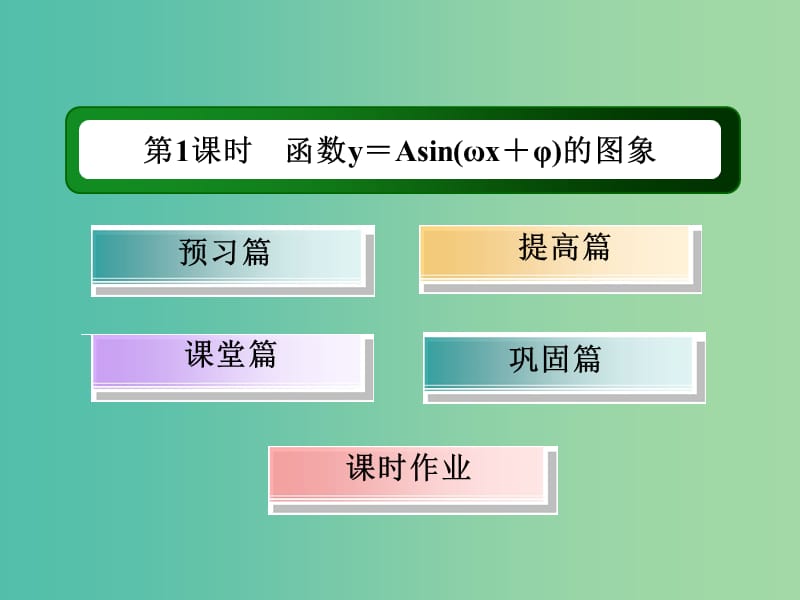 高中数学 1.5.1函数y＝Asin（ωx＋φ）的图象课件 新人教A版必修4.ppt_第3页