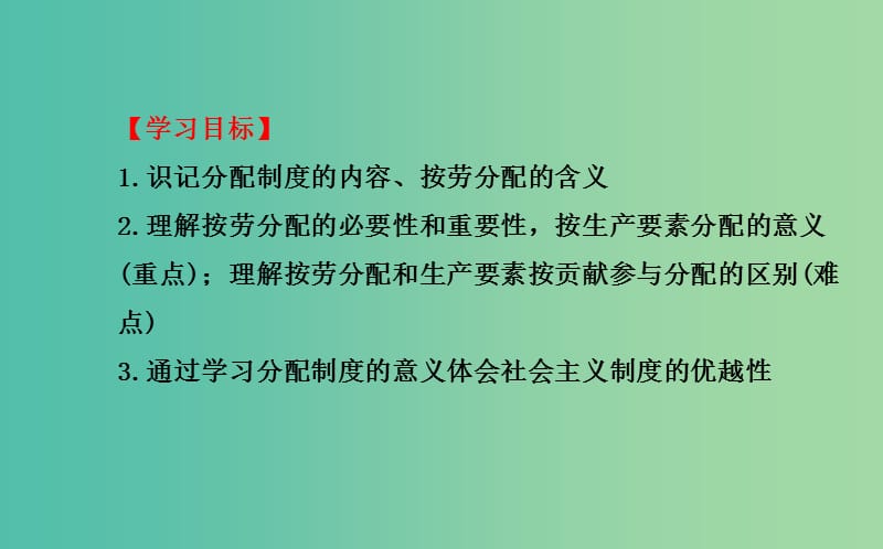 高中政治 3.7.1按劳分配为主体 多种分配方式并存课件 新人教版必修1.ppt_第3页