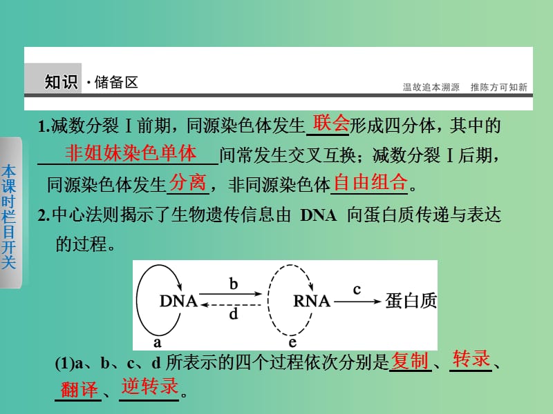 高中生物 5.2 基因重组课件 北师大版必修2.ppt_第2页