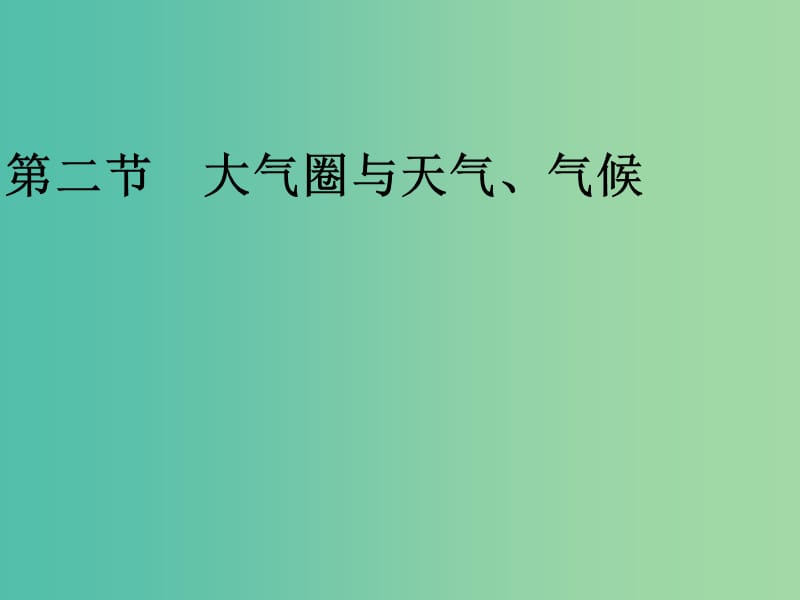 高中地理《2.2 大气圈与天气、气候》课件2 鲁教版必修1.ppt_第1页