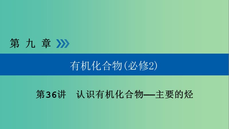 高考化学大一轮复习第36讲认识有机化合物--主要的烃考点2同系物与同分异构体优盐件.ppt_第1页