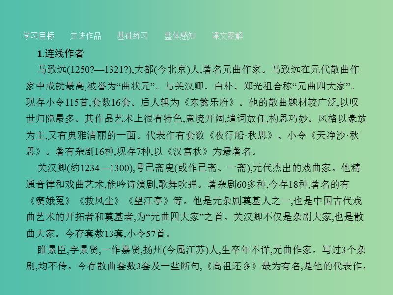 高中语文 4.19 元曲三首课件 粤教版必修3.ppt_第3页